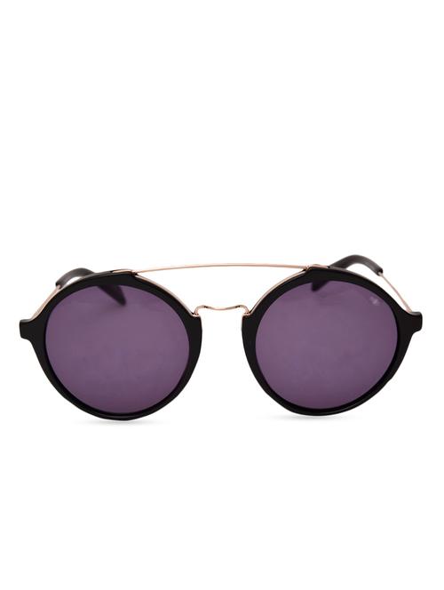 black and gold round uv protected sunglasses - 9567352 - Very Small Image - 1