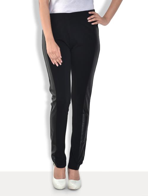 black cotton lycra jeggings - 9569735 - Very Small Image - 1