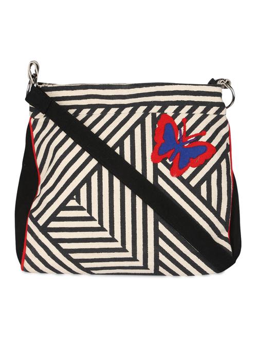 black and white striped cross body bag - 956987 - Very Small Image - 1