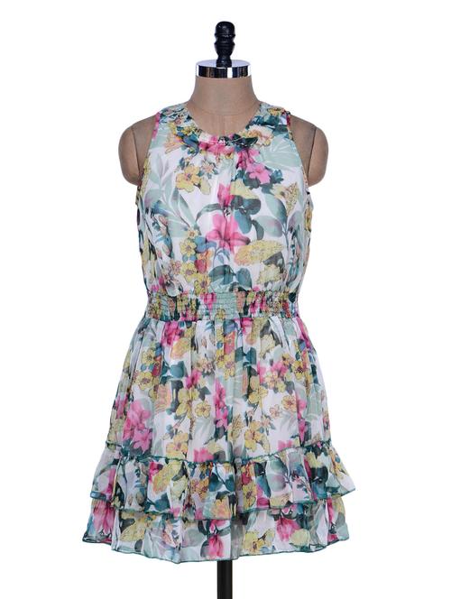 multicoloured floral print dress - 957721 - Very Small Image - 1