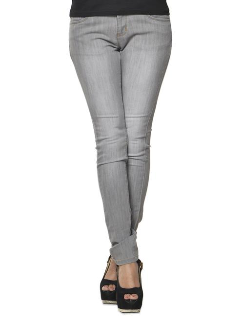 grey denim lycra jeggings - 958073 - Very Small Image - 1