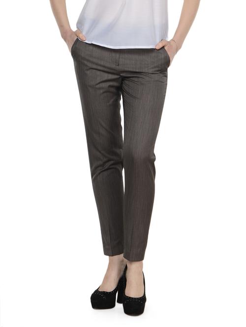 solid grey formal pants - 958206 - Very Small Image - 1