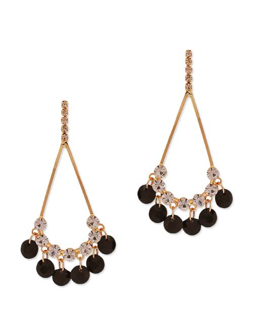 black embellished danglers - 9584527 - Very Small Image - 1