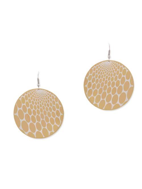 yellow embellished danglers - 9584667 - Very Small Image - 1