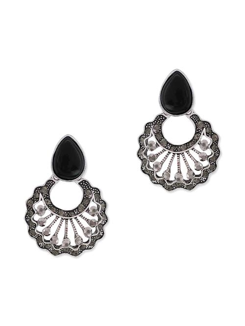 black embellished drop earrings - 9584833 - Very Small Image - 1