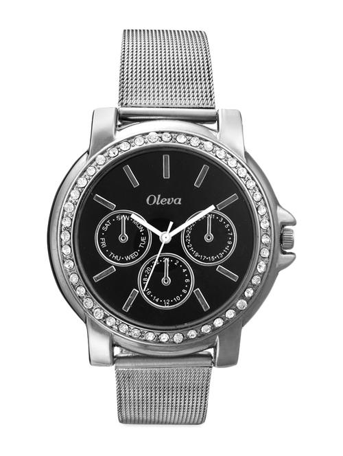 Stainless steel watch with black dial - 958540 - Very Small Image - 1