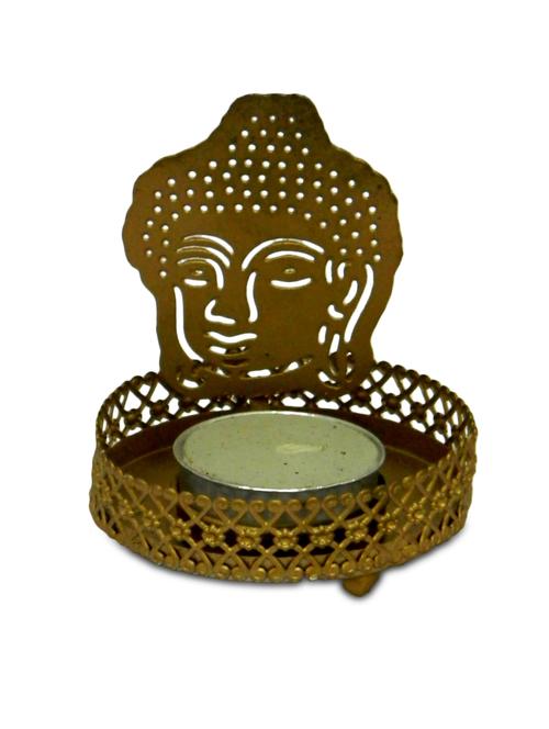 gold metallic candle holder - 9589090 - Very Small Image - 1