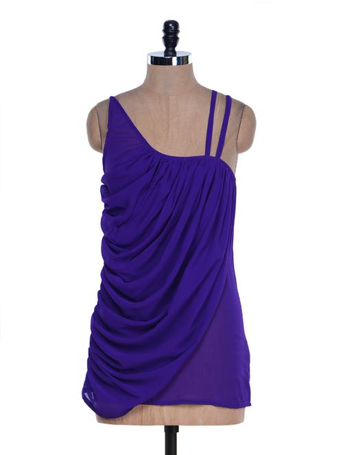 bright purple gathered top - 959782 - Very Small Image - 1