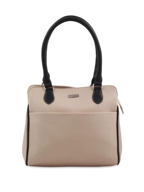 beige leatherette handbag - 9599216 - Very Small Image - 1