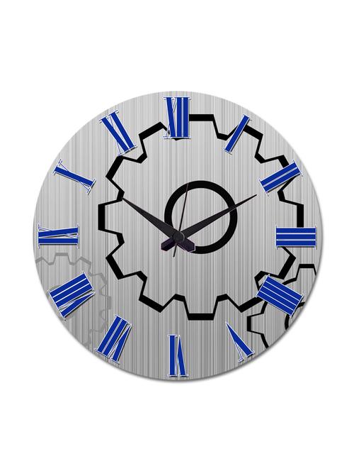blue printed mechanics wall clock - 9606489 - Very Small Image - 1