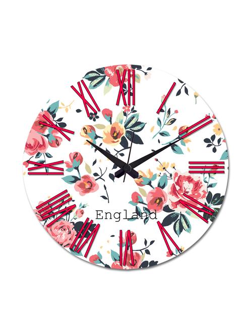 white printed england wall clock - 9606552 - Very Small Image - 1
