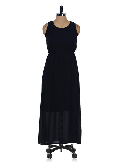 solid black maxi dress - 961105 - Very Small Image - 1