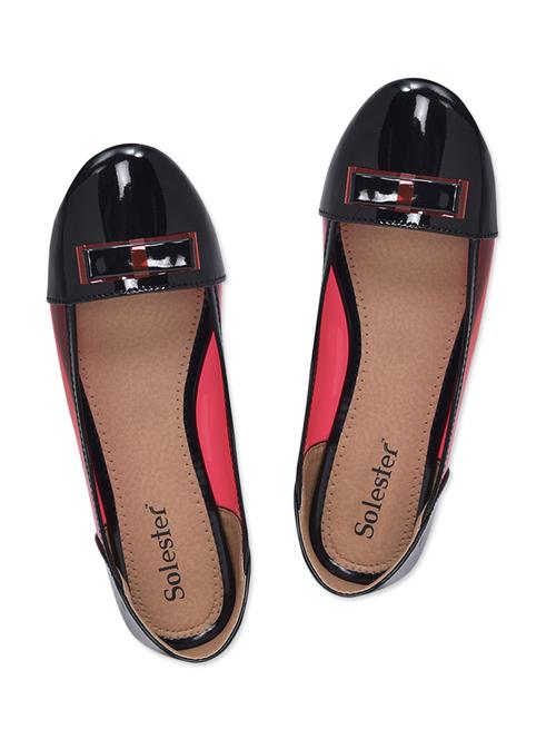 black bow embellished ballerinas - 9612087 - Very Small Image - 1