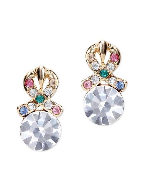 swarovski crystal embellished multicoloured studs - 9615570 - Very Small Image - 1
