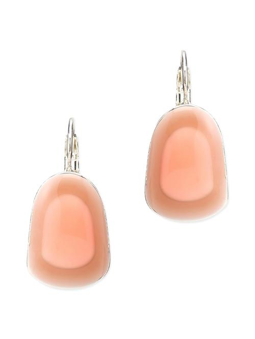 peach acrylic contemporary earrings - 9615586 - Very Small Image - 1