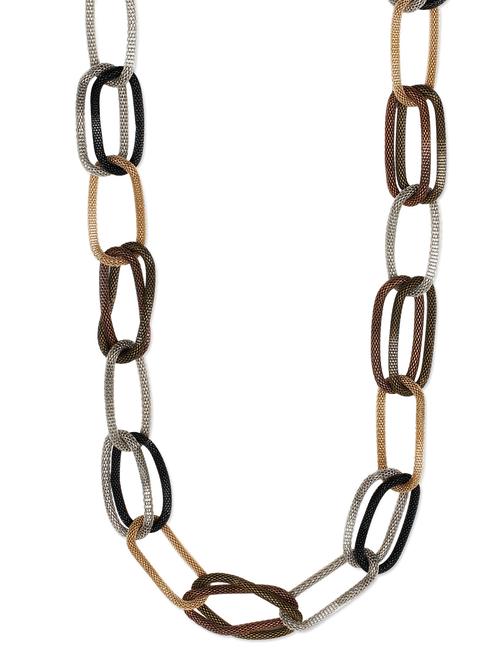 multicoloured interlocked necklace - 9615660 - Very Small Image - 1