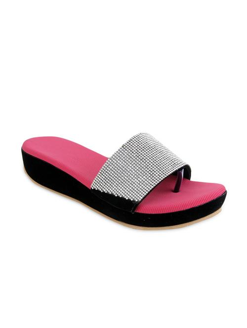 pink embellished flip flops - 9616332 - Very Small Image - 1