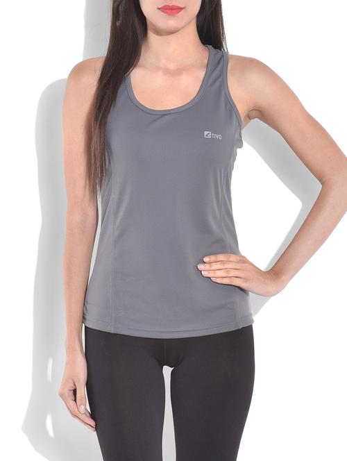 solid grey mesh t-shirt - 9620909 - Very Small Image - 1