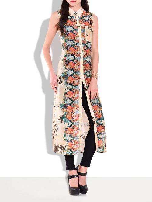 multicolored digital printed maxi top - 9622357 - Very Small Image - 1
