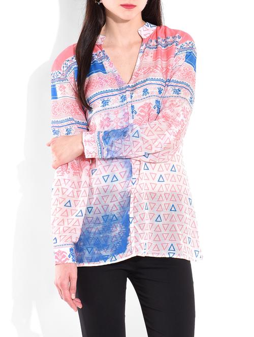 pink digital printed shirt - 9622388 - Very Small Image - 1