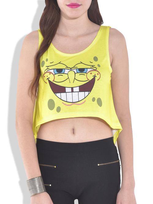 yellow cartoon printed high low top - 9626371 - Very Small Image - 1