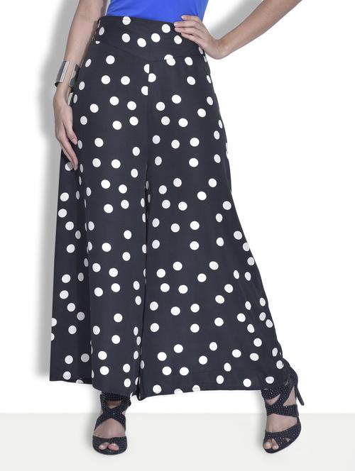 black polka dotted palazzo - 9632154 - Very Small Image - 1