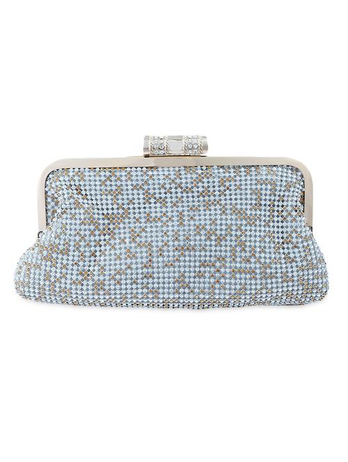 silver embellished clutch - 9632914 - Very Small Image - 1