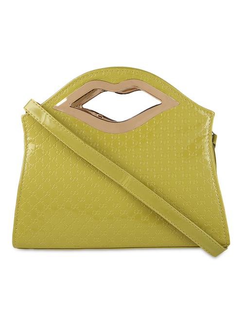 green faux leather satchel - 9632993 - Very Small Image - 1
