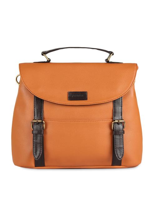 rust classic buckled satchel - 9633965 - Very Small Image - 1