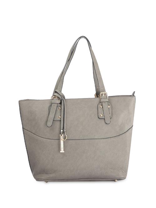 grey leatherette handbag - 9634117 - Very Small Image - 1
