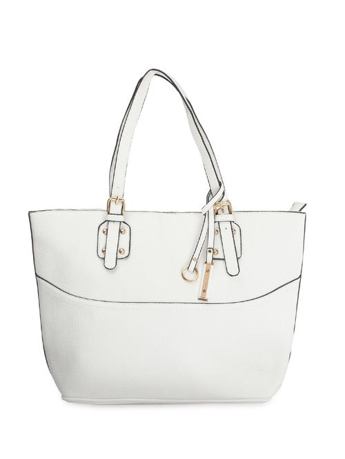 white leatherette handbag - 9634118 - Very Small Image - 1