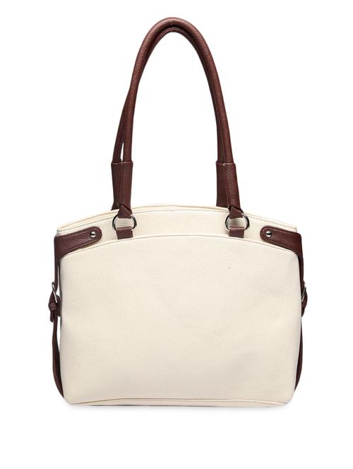 cream faux leather handbag - 9635255 - Very Small Image - 1