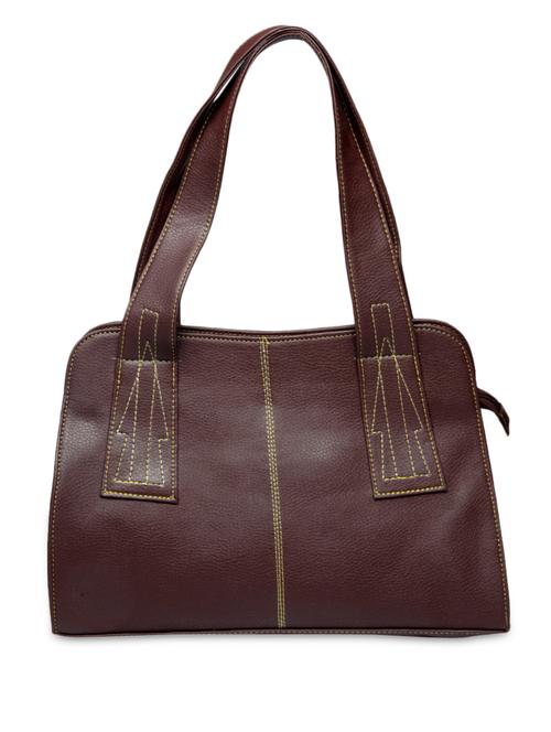 brown faux leather handbag - 9635279 - Very Small Image - 1