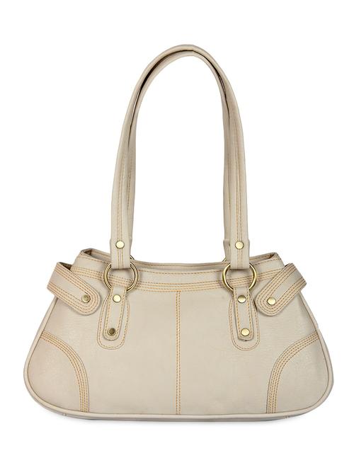 cream faux leather handbag - 9635342 - Very Small Image - 1