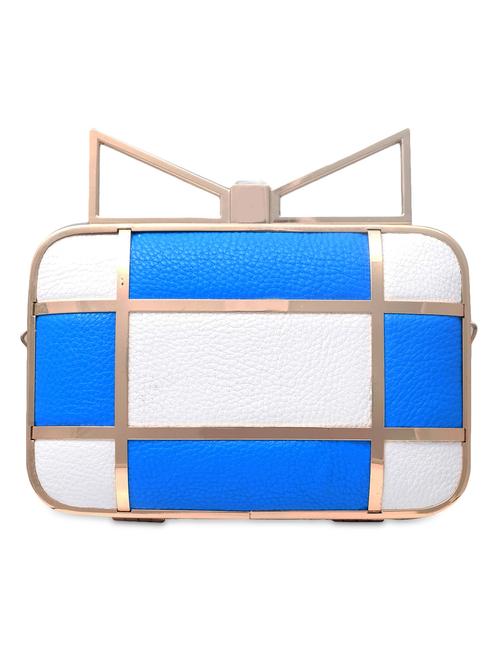 blue metallic clutch - 9639060 - Very Small Image - 1
