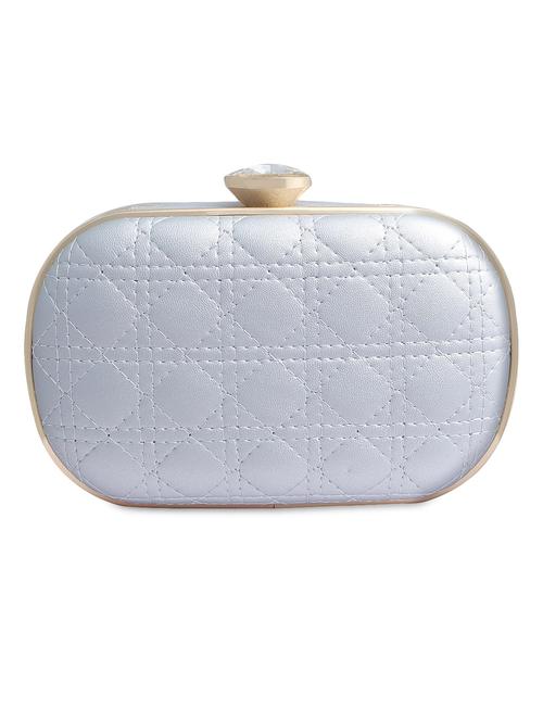 silver metallic clutch - 9639067 - Very Small Image - 1