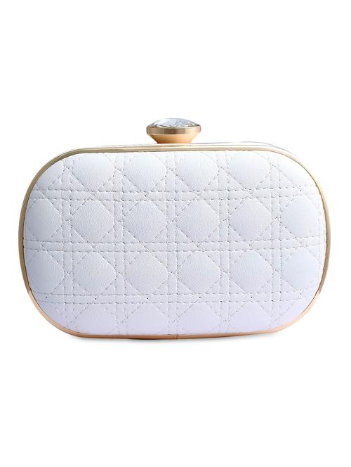 white metallic clutch - 9639068 - Very Small Image - 1