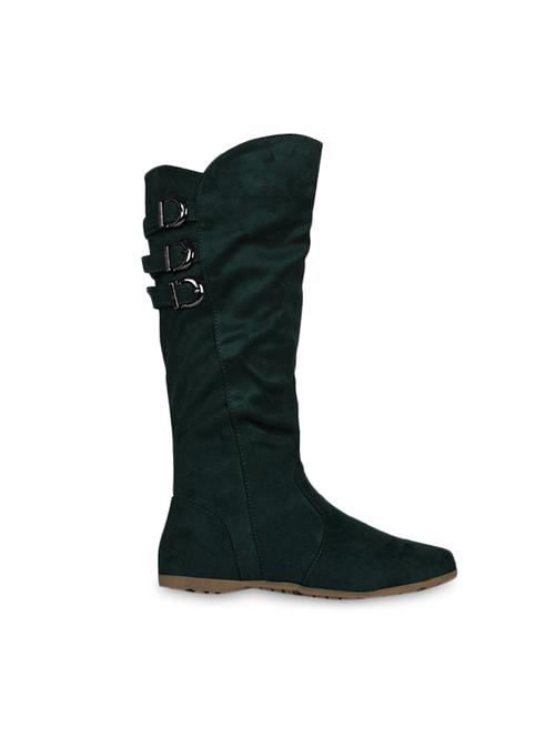 green seude buckled boots - 9641208 - Very Small Image - 1