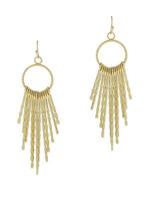 gold metal alloy earring - 9641538 - Very Small Image - 1