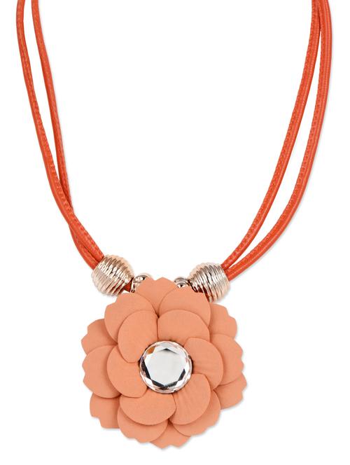 Floral pattern pendant neckpiece - 964463 - Very Small Image - 1