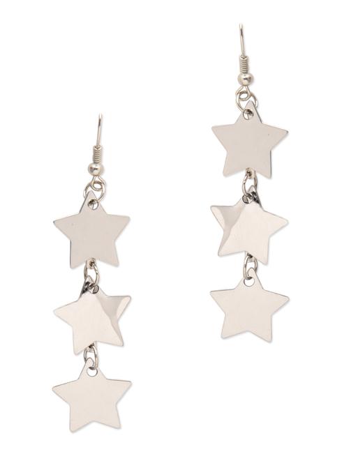 star drop silver earrings - 9646629 - Very Small Image - 1