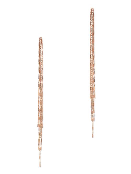 tassel drop gold earrings - 9646809 - Very Small Image - 1