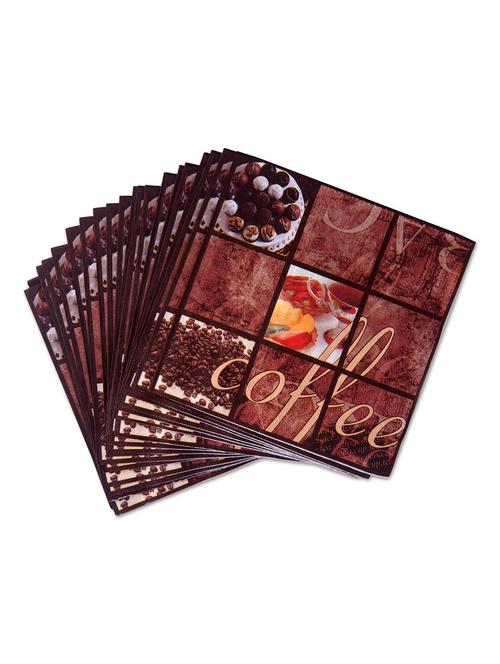 set of 20 white printed paper napkins - 9649230 - Very Small Image - 1