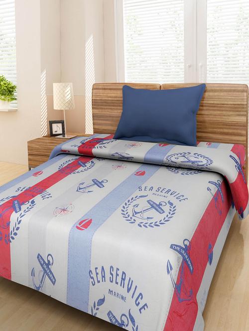 multicolored printed polyacrylic double bed ac blanket - 9651225 - Very Small Image - 1