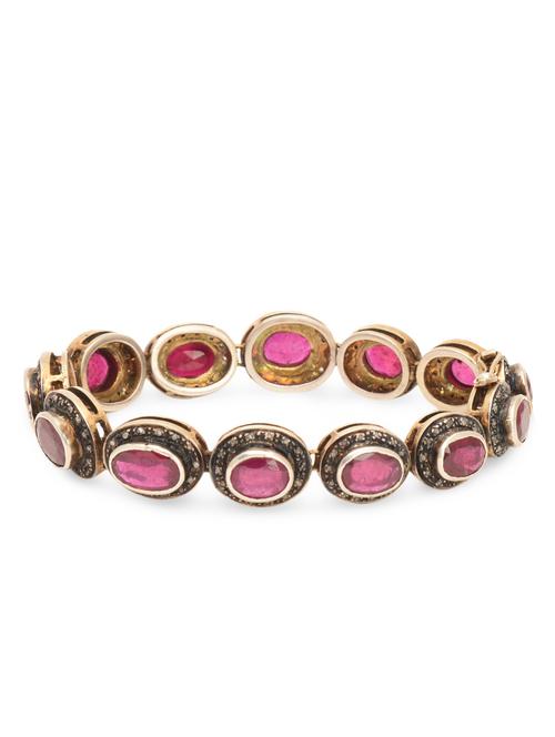 ruby embellished gold bracelet - 9653743 - Very Small Image - 1