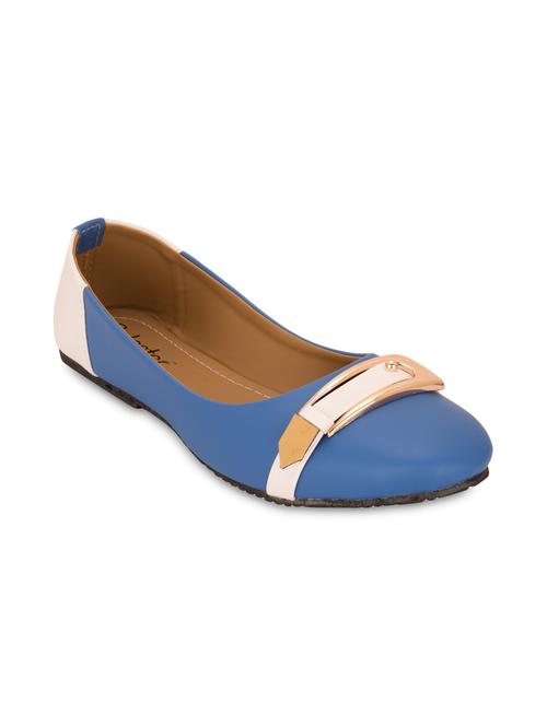blue buckled ballerinas - 9655818 - Very Small Image - 1