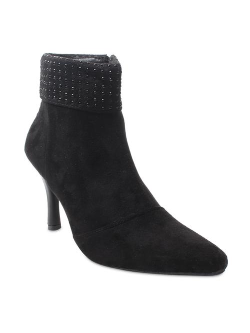 black plain pointed toed boots - 9656361 - Very Small Image - 1