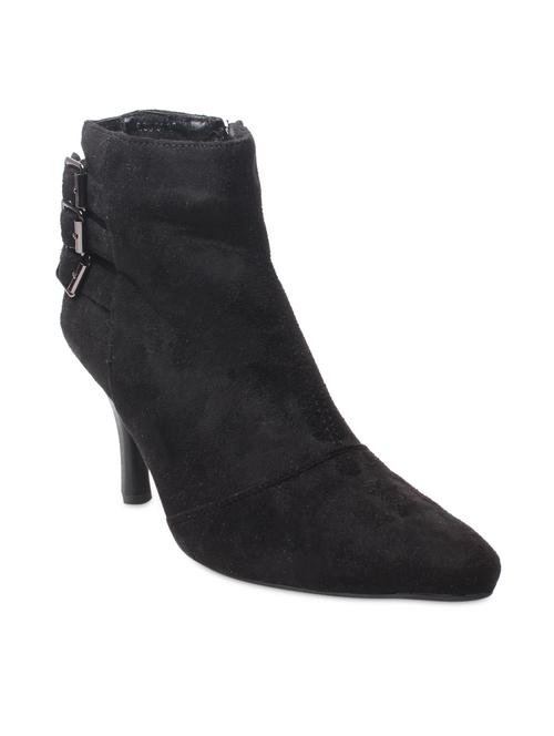 black plain pointed toed boots - 9656365 - Very Small Image - 1