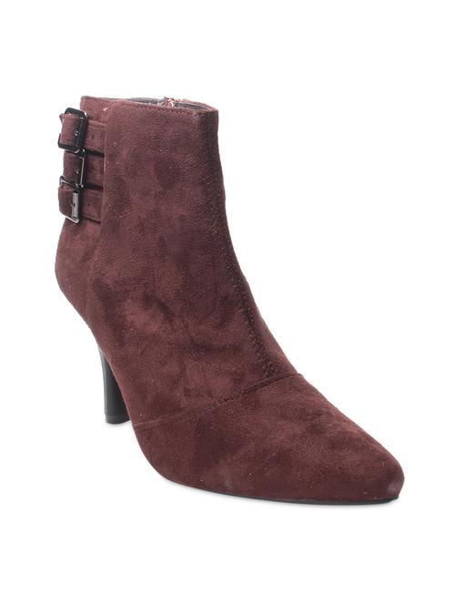 brown plain pointed toed boots - 9656366 - Very Small Image - 1