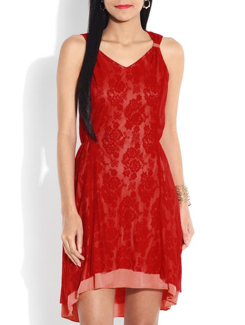 red laced dress - 9656795 - Very Small Image - 1